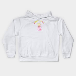 Pineapple summer vibes Kids Hoodie